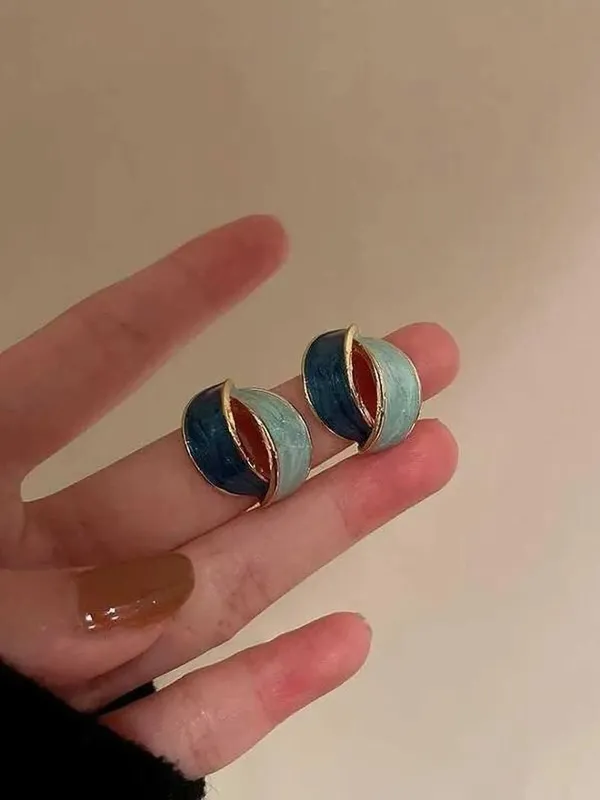 Multicolor_Alloy_Stud_Earring_&_Earring_Set_For_Women