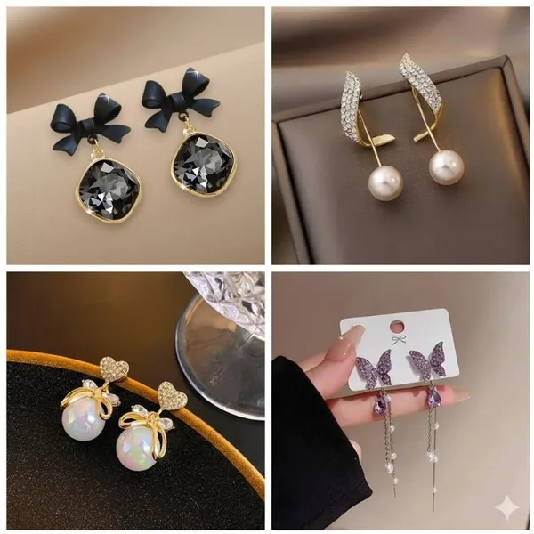 Multicolor_Alloy_Drops_&_Danglers_&_Stud_Earring_&_Huggie_Earring_For_Women