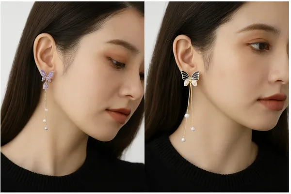 Purple_&_Black_Alloy_Drops_&_Danglers_For_Women