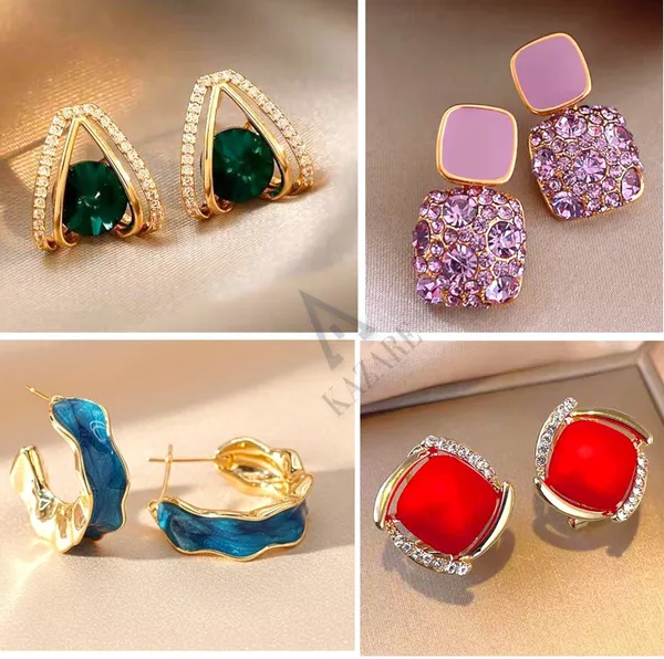 Multicolor_Alloy_Drops_&_Danglers_&_Clip-on_Earring_For_Women