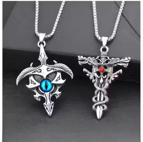 Silver_Alloy_Locket_Set_For__Men
