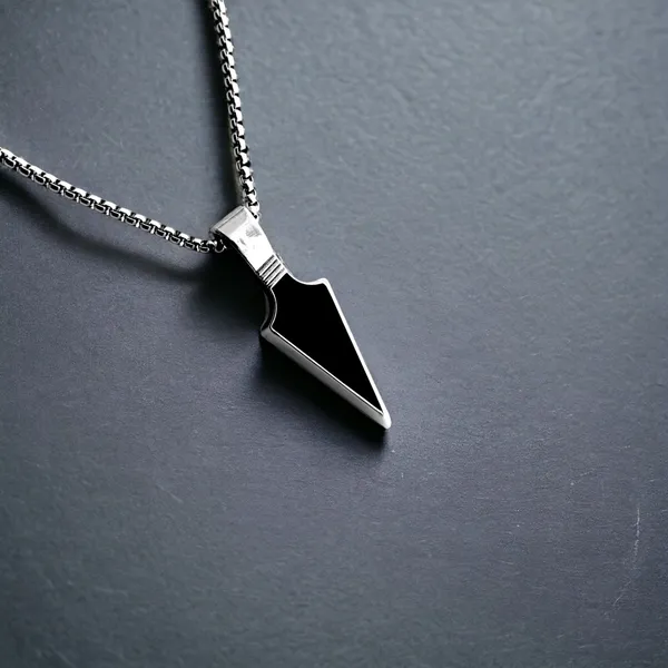 Silver_&_Black_Alloy_Locket_Set_For__Men