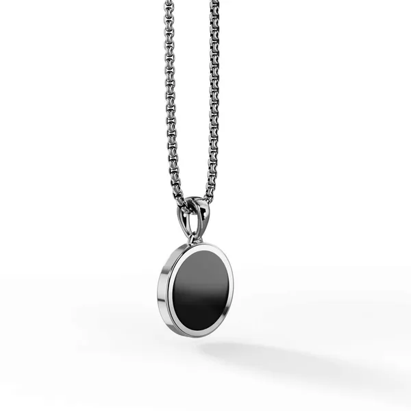 Silver_&_Black_Alloy_Locket_Set_For__Men