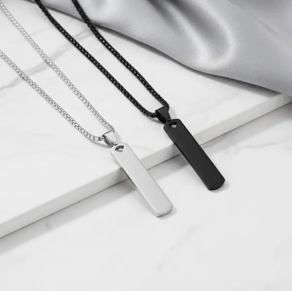 Silver_&_Black_Alloy_Locket_Set_For__Men