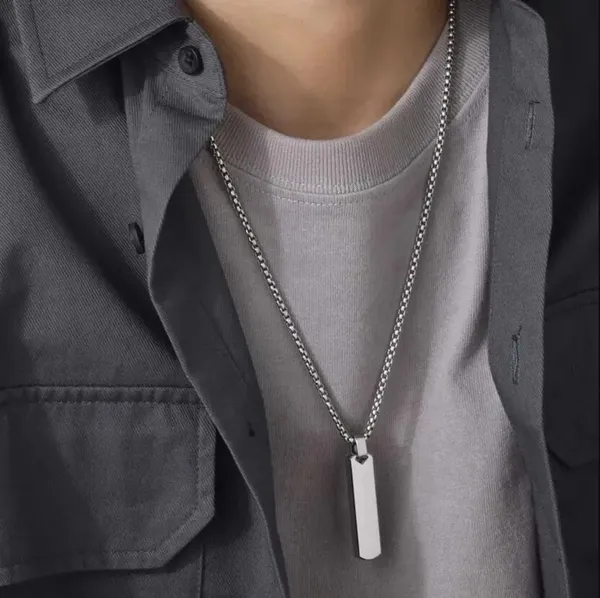 Silver_&_Black_Alloy_Locket_Set_For__Men