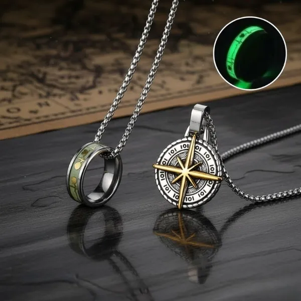 Silver_&_Gold_Alloy_Locket_Set_For__Men