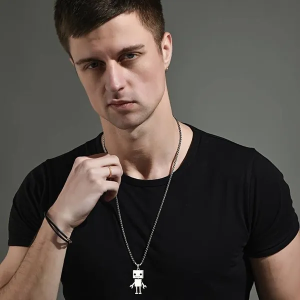 Silver_Alloy_Pendant_For__Men