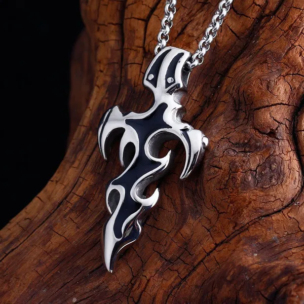 Silver_&_Black_Alloy_Locket_Set_For__Men