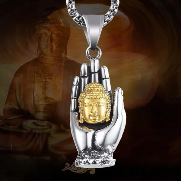 Silver_And_Gold_Alloy_Pendant_Set_For_Men