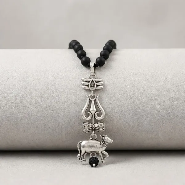 Original_Karungali_Mala_with_Shiv_Shakti_Trishul,_Damru_and_Nandi_Pendant_for_Men_&_Women_-_Natural_Black_Ebony_Wood_Beads