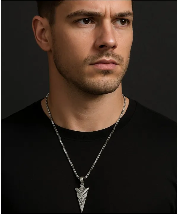 Silver_Alloy_Locket_Set_For__Men