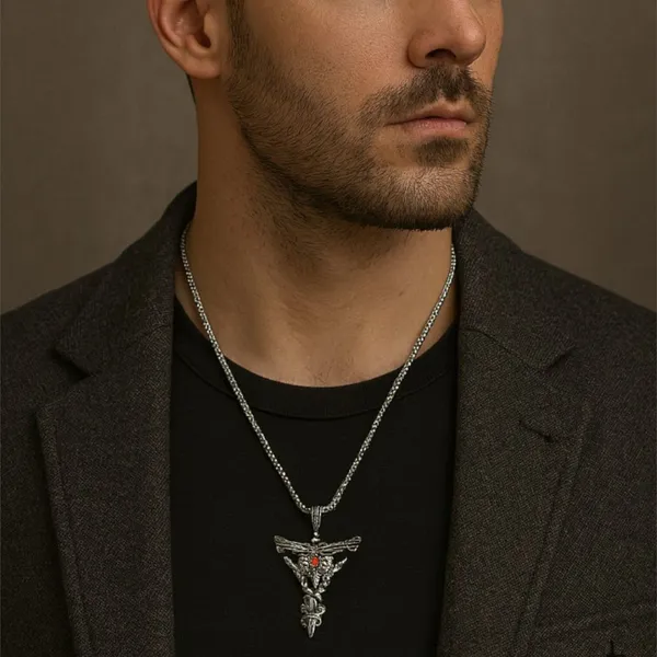 Silver_Alloy_Locket_For__Men