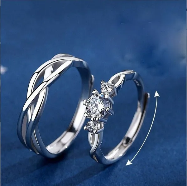 Silver_Alloy_Ring_Set_For__Women