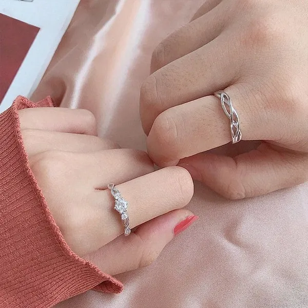 Silver_Alloy_Ring_Set_For__Women