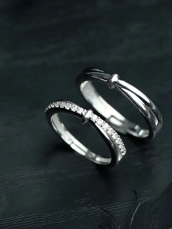 Silver_Alloy_Ring_Set_For__Women