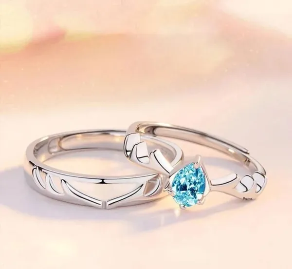 Pack_Of_2_Silver_And_Blue_Alloy_Ring_Set_For_Women_