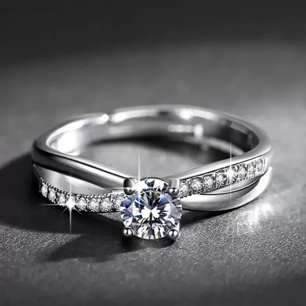 Pack_Of_2__Silver_Plated_Zirconia_Studded_Ring_Set_for_Couples,_Lovers_Engagement_Ring_Valentine_Gift_Silver_Alloy_Ring_For_Women