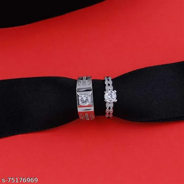 Couple_Silver_Men_&_Woman_Alloy_Ring_Set_For_Women_Pack_Of_2