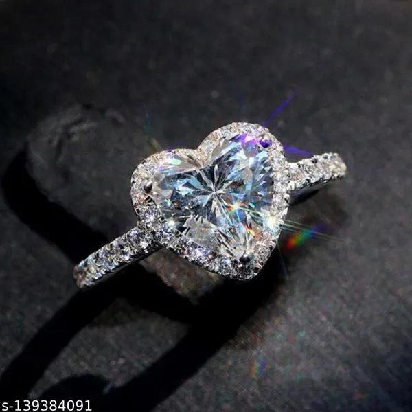 Silver_Alloy_Ring_Set_For__Women
