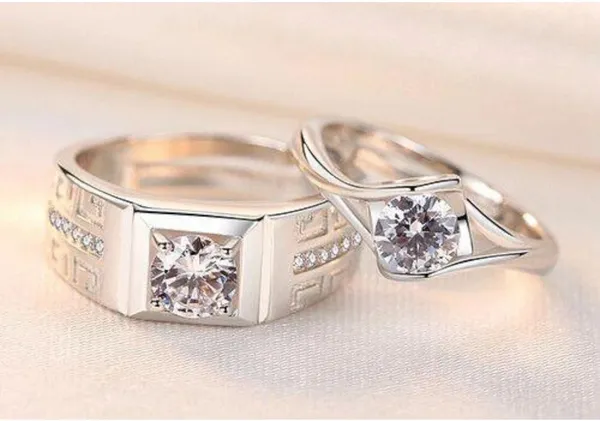 Silver_Alloy_Ring_Set_For__Women