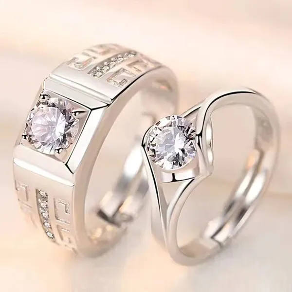 Silver_Alloy_Ring_Set_For__Women