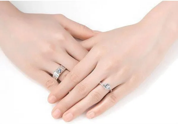 Silver_Alloy_Ring_Set_For__Women