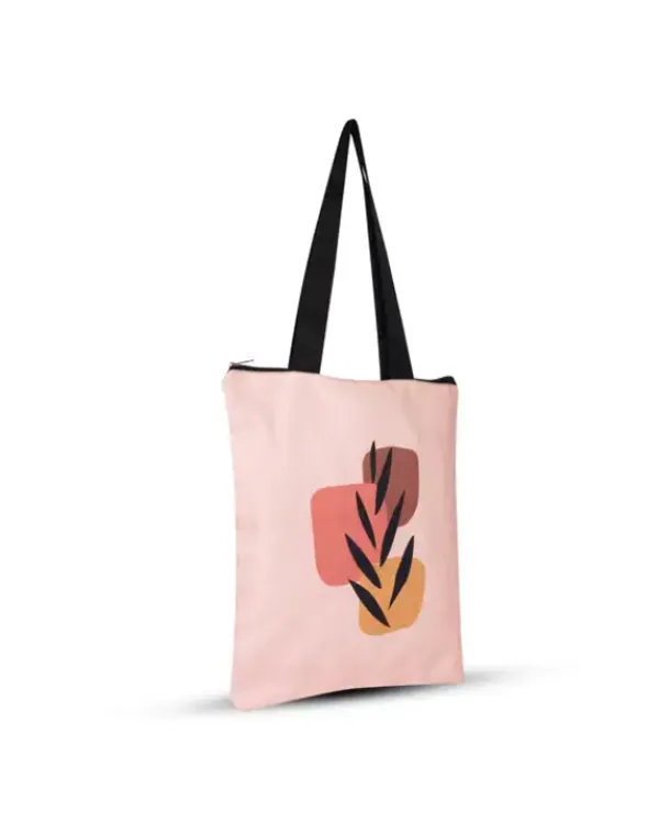 Pink_Polyester_Tote_Bag_For_Unisex