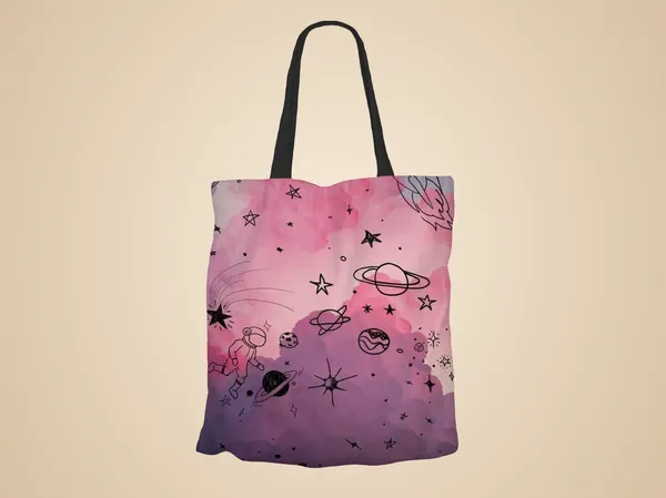 Pink_Cosmic_Space_Galaxy_Printed_Tote_Bag_With_Zipper