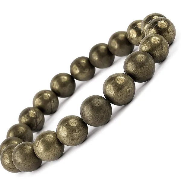 Grey_Original_Pyrite_Bracelet_Aaa_Quality_The_Stone_Of_Wealth_&_Good_Fortune_Natural_Crystal_Beads_Money_Magnet