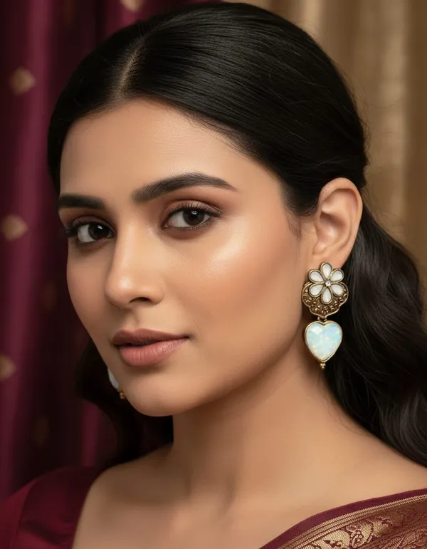 Gold_Toned_Blue_Metal_With_Stone_Drop_Earrings_For_Women
