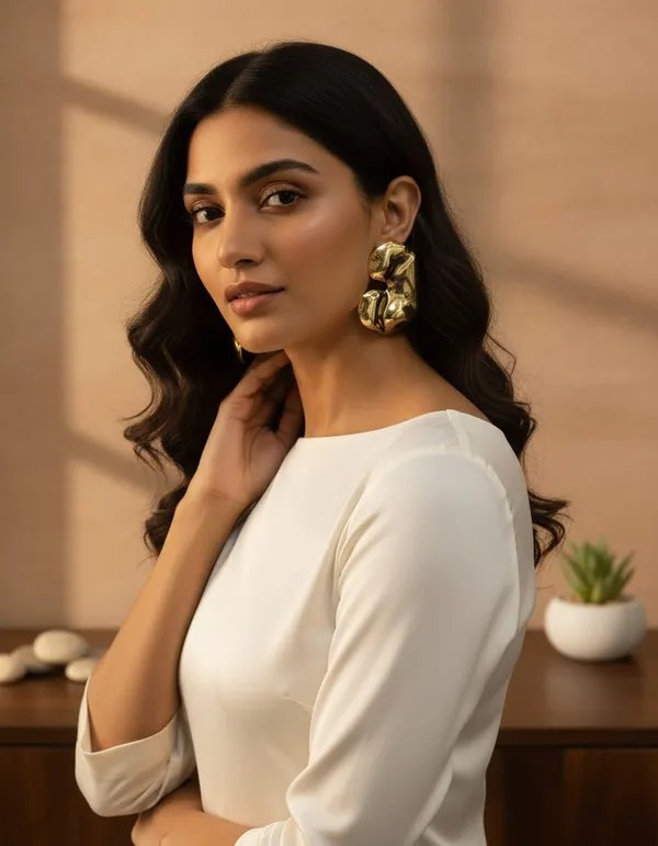 Gold_Toned_Metal_Earrings_For_Women