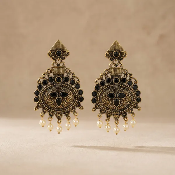 Gold_Toned_Oxidized_Metal_With_Pearl_Chandbali_Earrings_For_Women