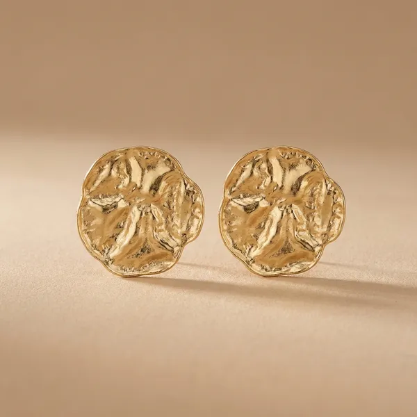 Gold_Toned_Metal_Statement_Earrings_For_Women