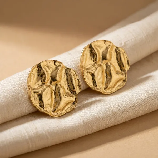 Gold_Toned_Metal_Statement_Earrings_For_Women