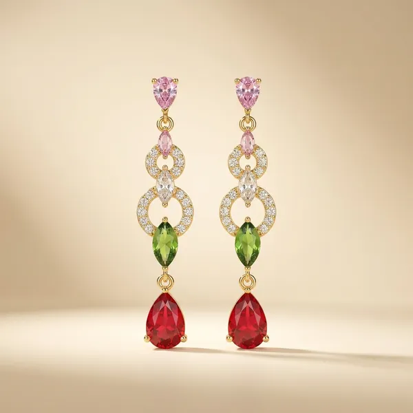Multicolor_Gemstone_Drop_Earrings_For_Women