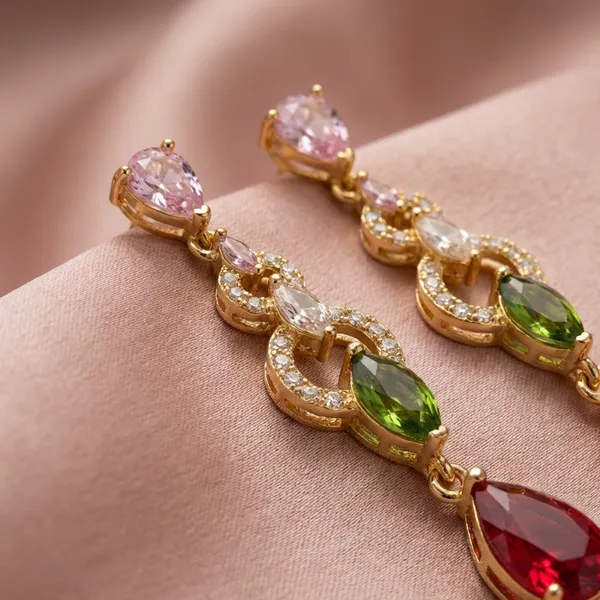 Multicolor_Gemstone_Drop_Earrings_For_Women