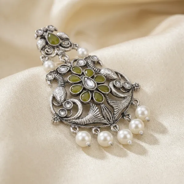 Antique_Silver_Oxidized_Silver_Chandbali_Earrings_For_Women
