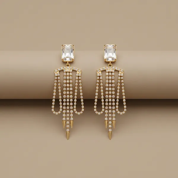 Gold_Toned_Crystal_Chandelier_Earrings_For_Women