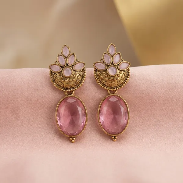 Purple_Kundan_With_Purple_Gemstone_Drop_Earrings_For_Women