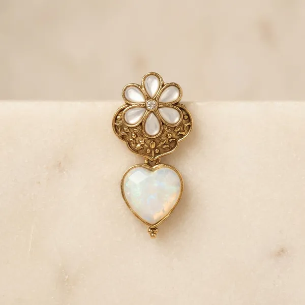 Gold_Toned_Blue_Metal_With_Stone_Drop_Earrings_For_Women