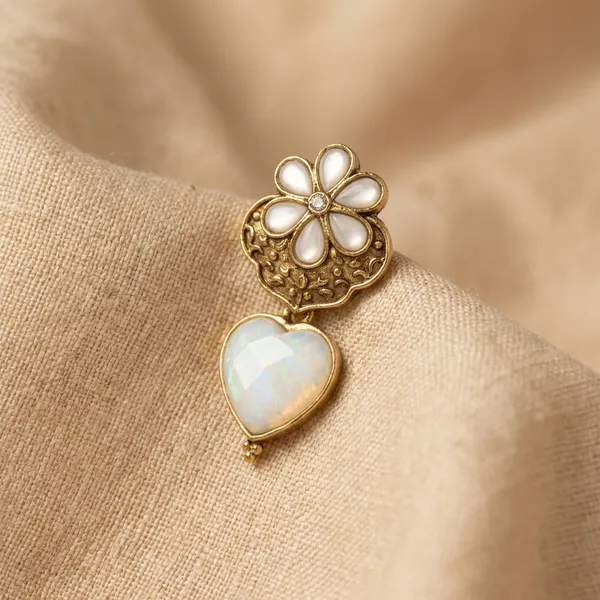 Gold_Toned_Blue_Metal_With_Stone_Drop_Earrings_For_Women