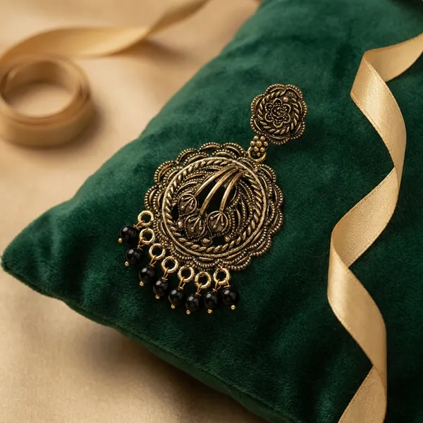 Antique_Gold_Metal_Chandelier_Earrings_For_Women