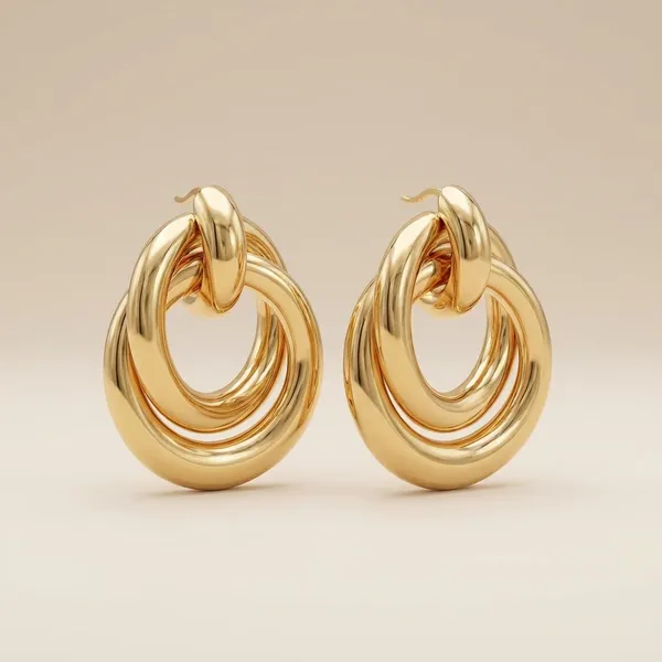 Gold_Toned_Metal_With_Pearl_Hoop_Earrings_For_Women