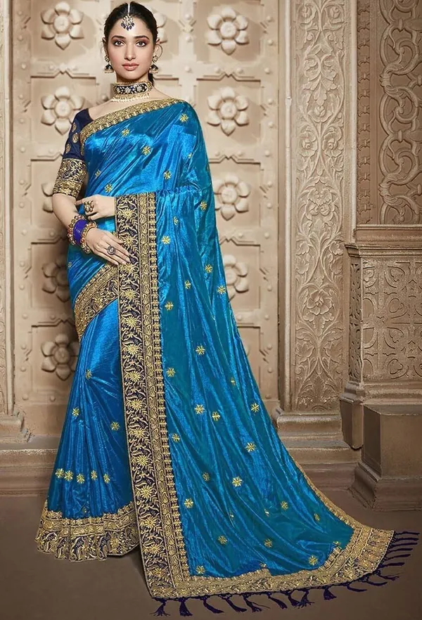 Firozi_Embroidered_Trendy_Fancy_Saree_with_Unstitched_Blouse_Piece_for_Women