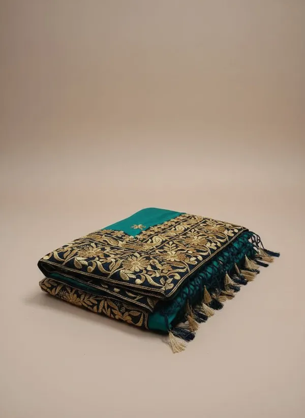 Green_and_Rama_Embroidered_Saree_for_Women