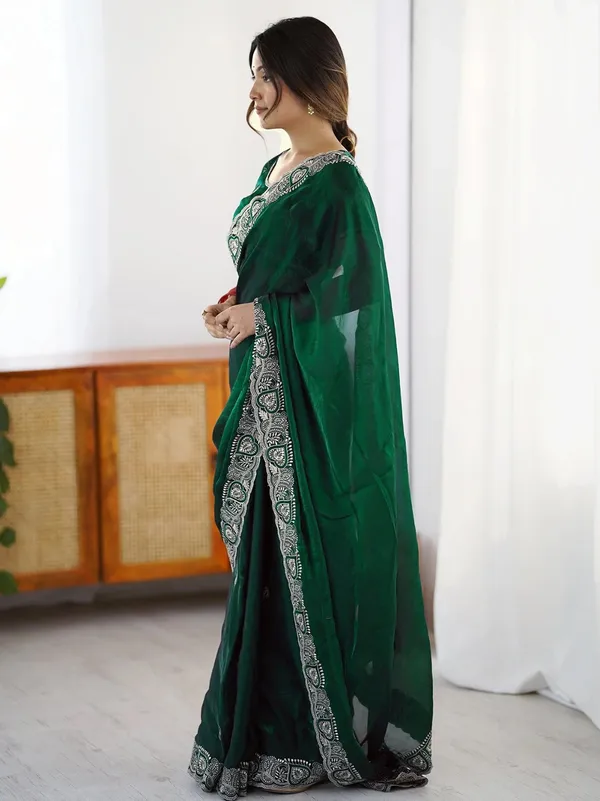 Green_Tissue_Silk_Embroidered_Saree_For_Women