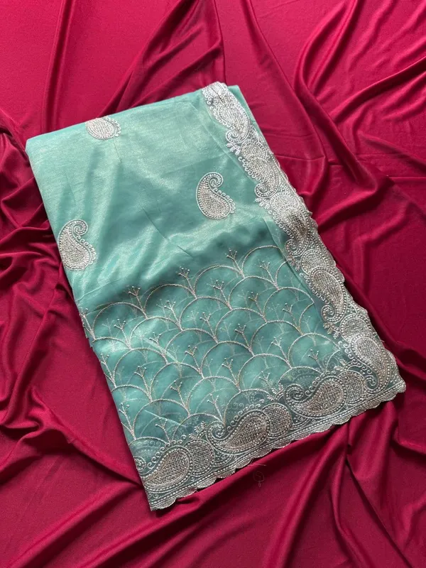 Net_Pista_Heavy_Silver_Embroidery_Work_Saree_with_Full_Silver_Stone_Work__For_Women