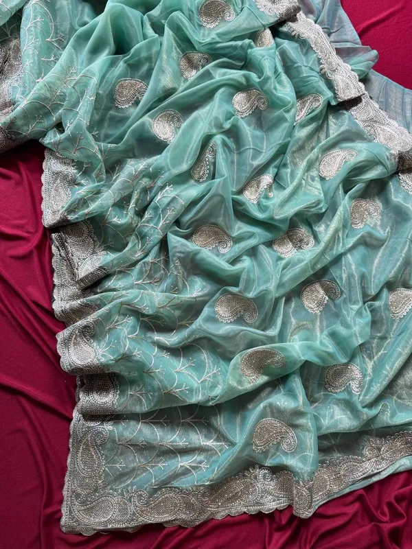 Net_Pista_Heavy_Silver_Embroidery_Work_Saree_with_Full_Silver_Stone_Work__For_Women