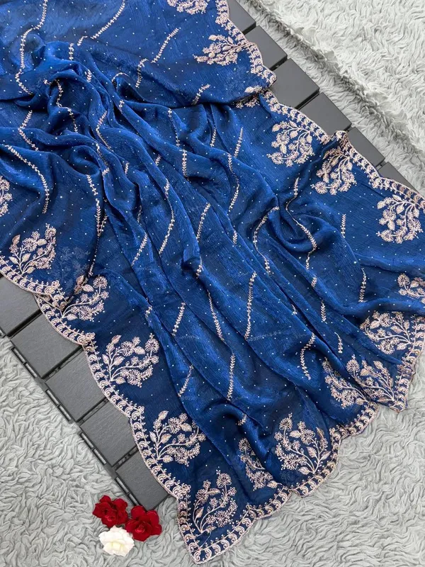 Navy_Blue_Heavy_Silver_Embroidery_Work_Saree_with_Full_Silver_Stone_Work__For_Women