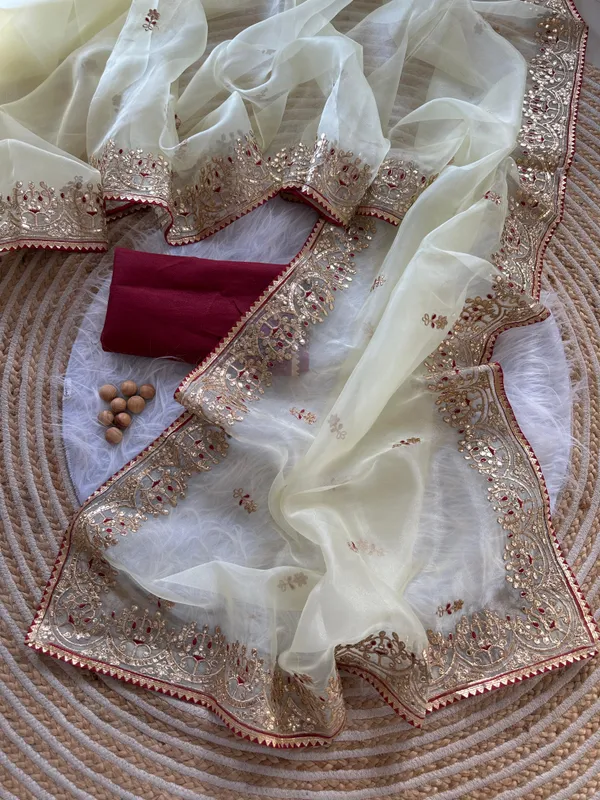 Pista_Heavy_Silver_Embroidery_Work_Saree_with_Full_Silver_Stone_Work__For_Women